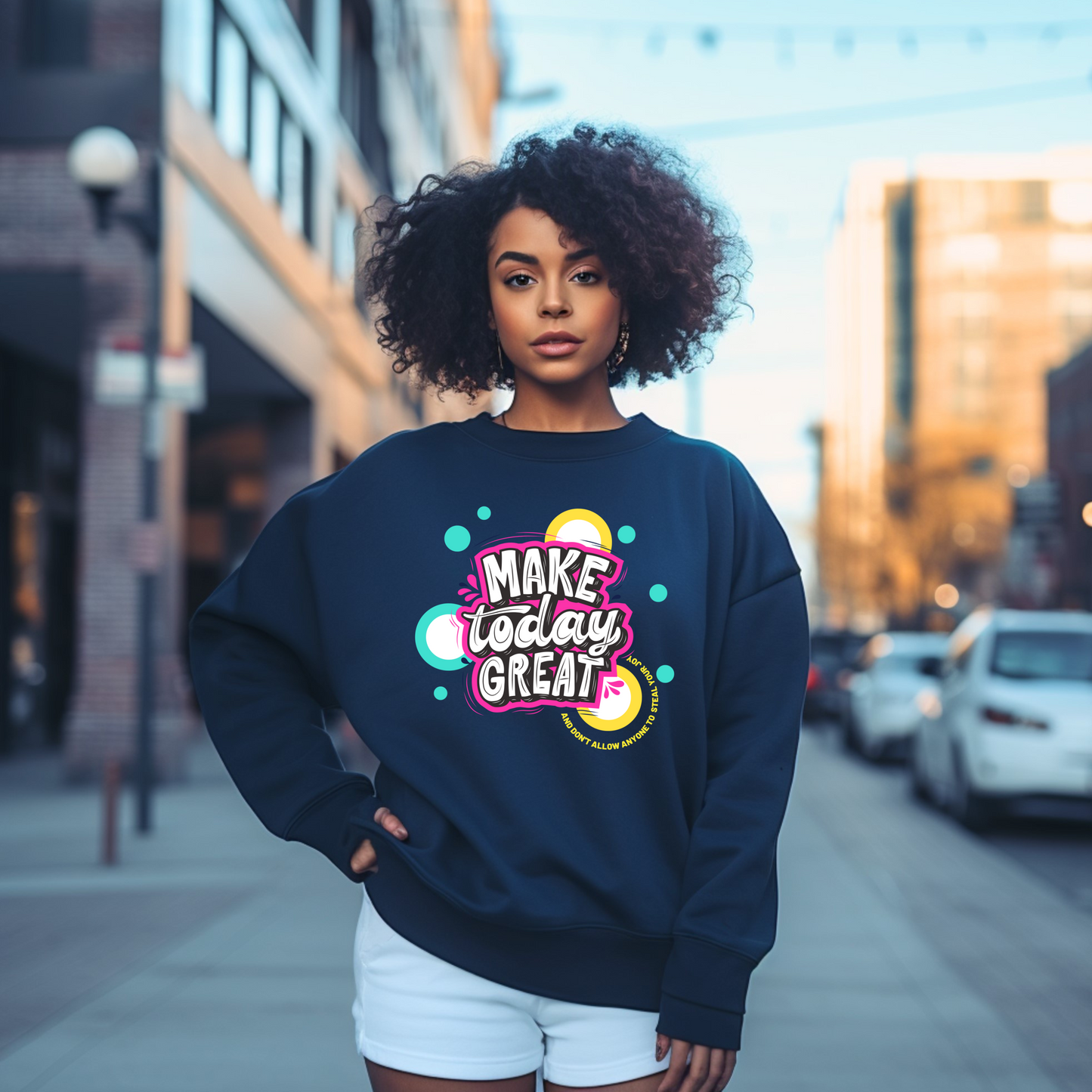 MAKE TODAY GREAT UNISEX SWEATSHIRT