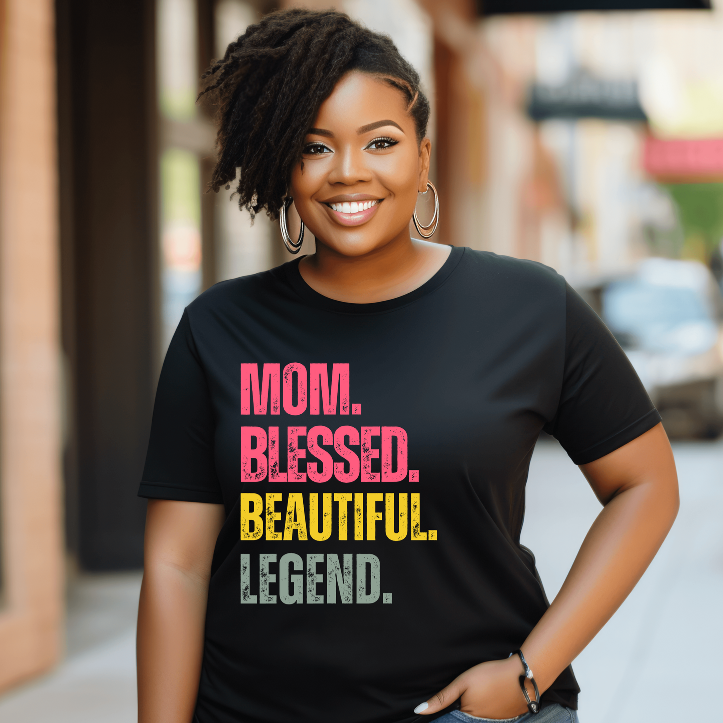 MOM BLESSED UNISEX TSHIRT