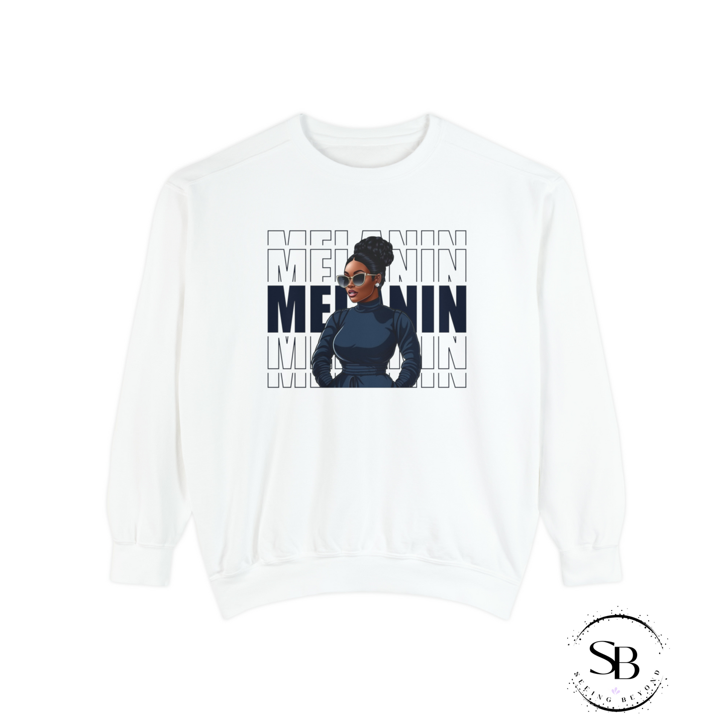 MELANIN COMFORT COLORS UNISEX SWEATSHIRT