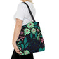 FLOWER PRINT TOTE BAG